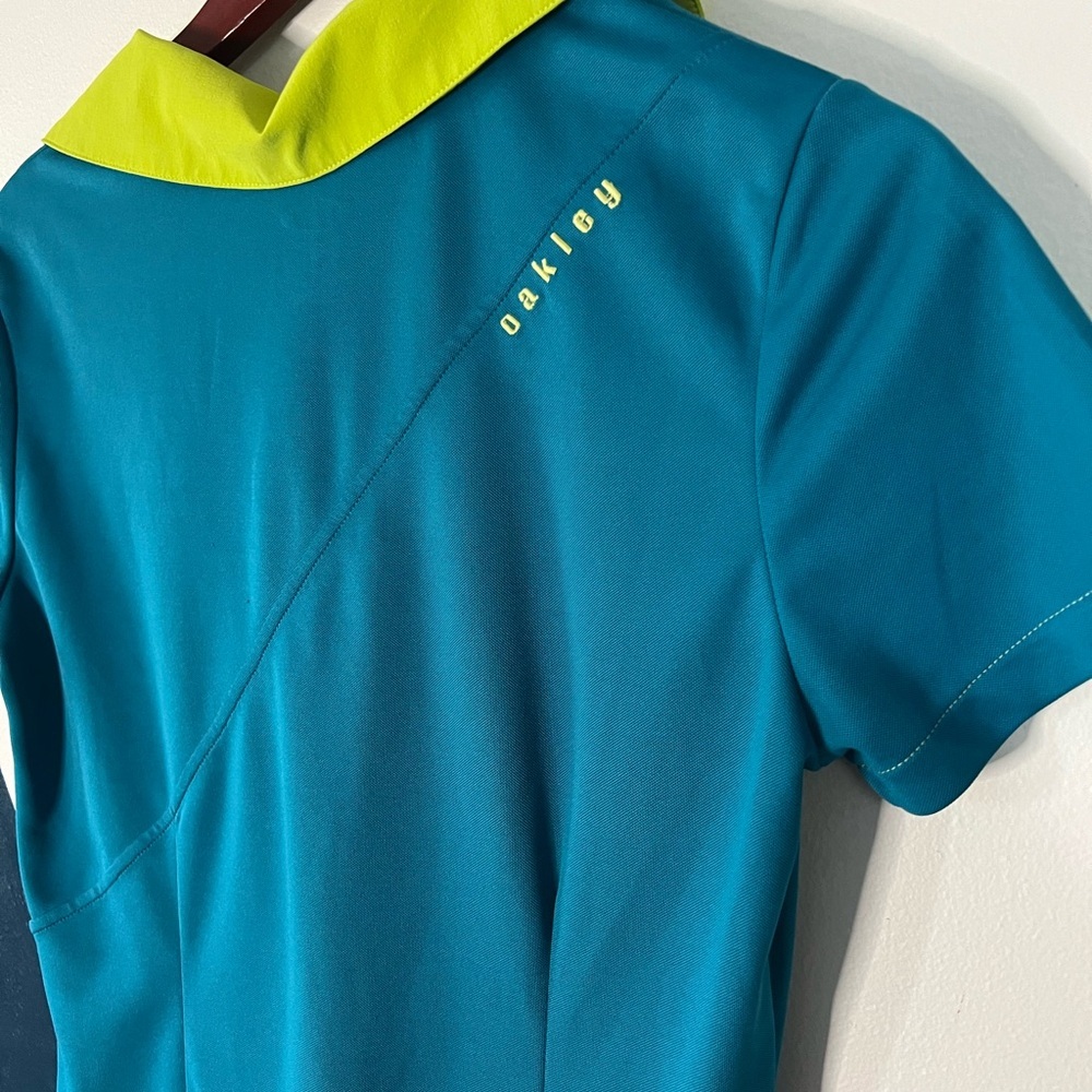 Oakley Teal and Lime Mini Tennis Athletic Dress - Picture 7 of 7